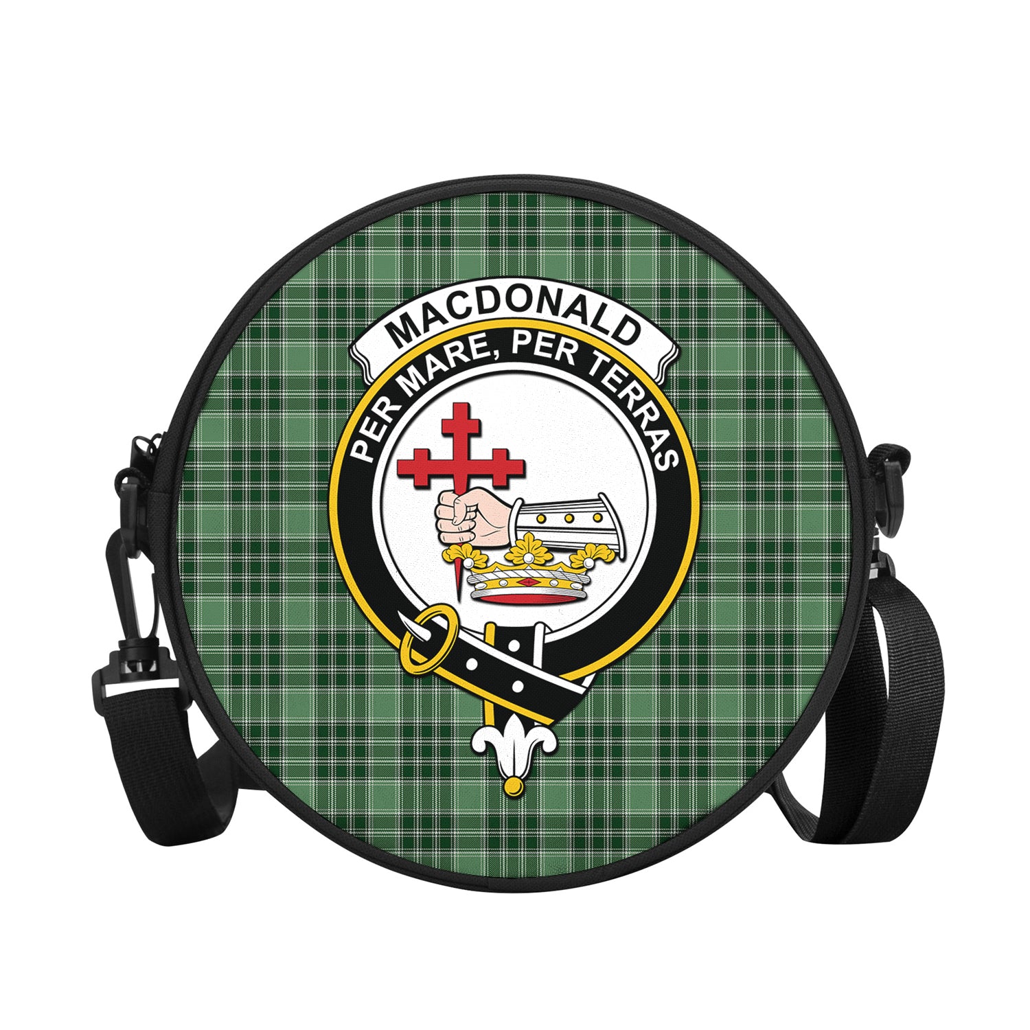 macdonald-lord-of-the-isles-hunting-tartan-round-satchel-bags-with-family-crest