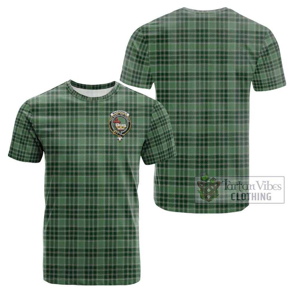 MacDonald Lord of the Isles Hunting Tartan Cotton T-Shirt with Family Crest Kid's Shirt - Tartanvibesclothing Shop