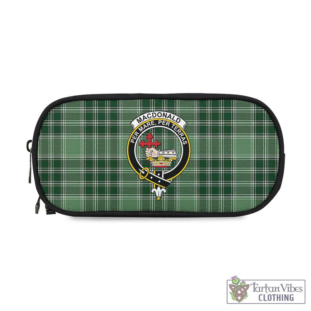 Tartan Vibes Clothing MacDonald Lord of the Isles Hunting Tartan Pen and Pencil Case with Family Crest