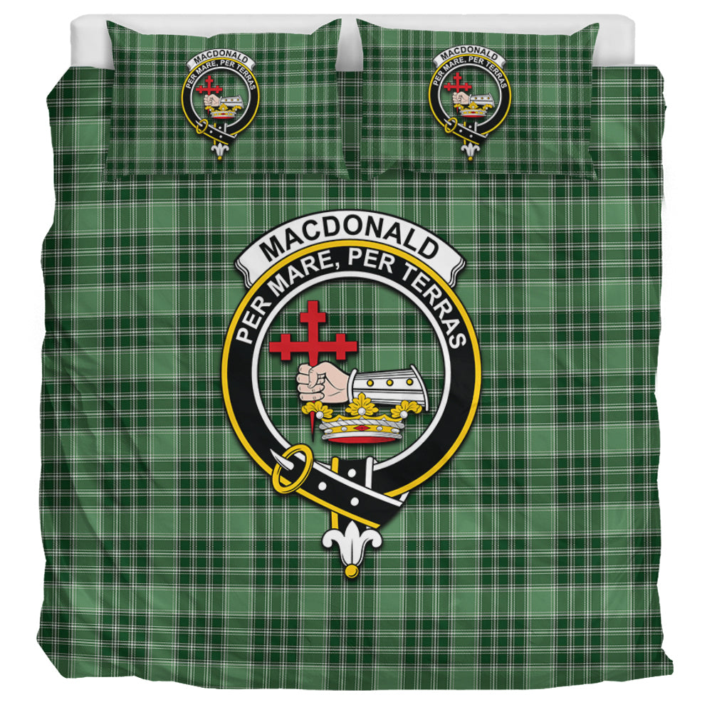 MacDonald Lord of the Isles Hunting Tartan Bedding Set with Family Crest UK Bedding Set UK Super King 104*94 inch - Tartan Vibes Clothing