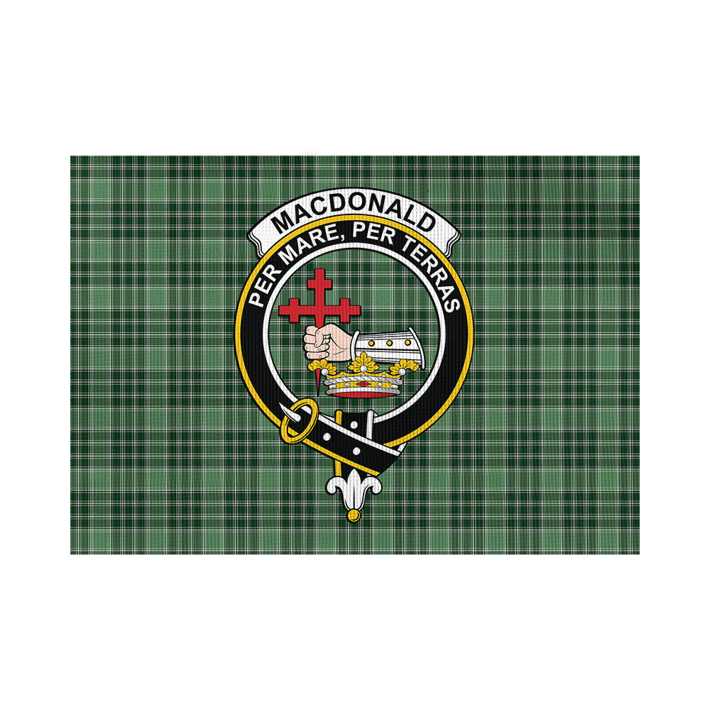 MacDonald Lord of the Isles Hunting Tartan Flag with Family Crest - Tartan Vibes Clothing