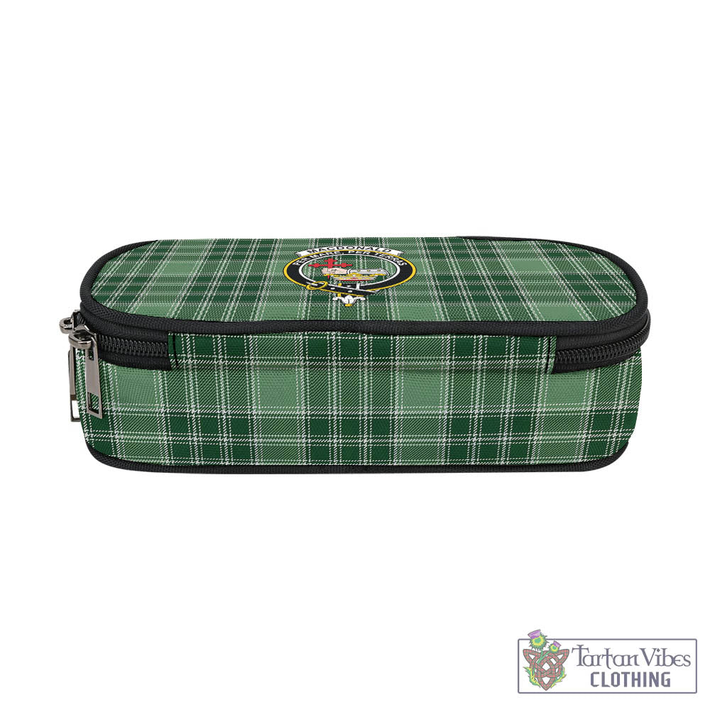 Tartan Vibes Clothing MacDonald Lord of the Isles Hunting Tartan Pen and Pencil Case with Family Crest