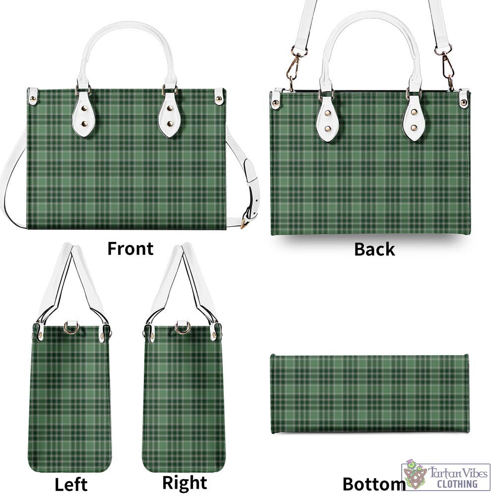 Tartan Vibes Clothing MacDonald Lord of the Isles Hunting Tartan Luxury Leather Handbags