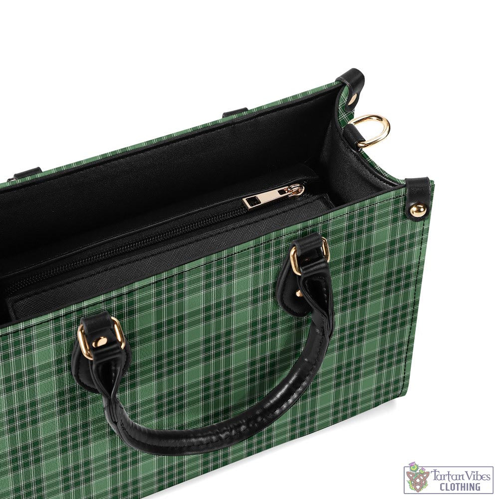 Tartan Vibes Clothing MacDonald Lord of the Isles Hunting Tartan Luxury Leather Handbags