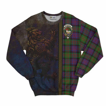 MacDonald (McDonald) Tartan Family Crest Sweatshirt Alba Gu Brath Be Brave Lion Ancient Style Unisex - Tartan Vibes Clothing