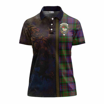 MacDonald (McDonald) Tartan Family Crest Women's Polo Shirt Alba Gu Brath Be Brave Lion Ancient Style Women - Tartan Vibes Clothing