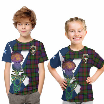 MacDonald (McDonald) Tartan Family Crest Kid T-Shirt Scottish Thistle Celtic Inspired Youth XL Size14 - Tartan Vibes Clothing
