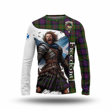 MacDonald (McDonald) Crest Tartan Long Sleeve T-Shirt Inspired by the Freedom of Scottish Warrior