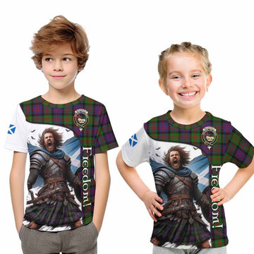 MacDonald (McDonald) Crest Tartan Kid T-Shirt Inspired by the Freedom of Scottish Warrior