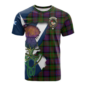 MacDonald (McDonald) Tartan Family Crest Cotton T-shirt Scottish Thistle Celtic Inspired Kid's Shirt - Tartan Vibes Clothing