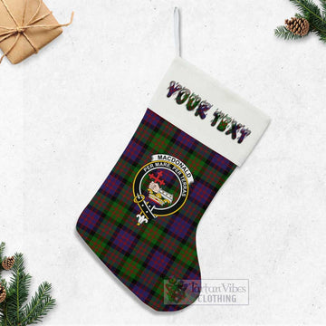 MacDonald (McDonald) Tartan Family Crest Christmas Stocking with Personalized Text