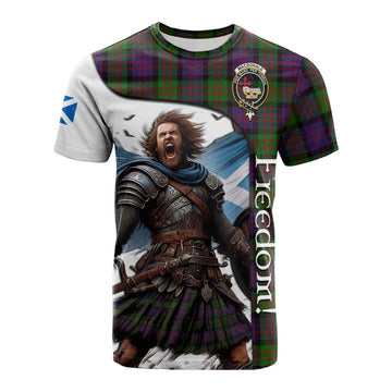 MacDonald (McDonald) Crest Tartan Cotton T-shirt Inspired by the Freedom of Scottish Warrior