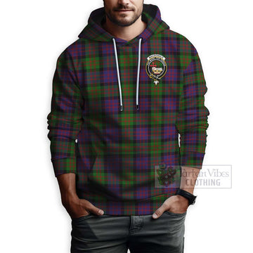 MacDonald (McDonald) Tartan Hoodie with Family Crest Celtic Skull Style