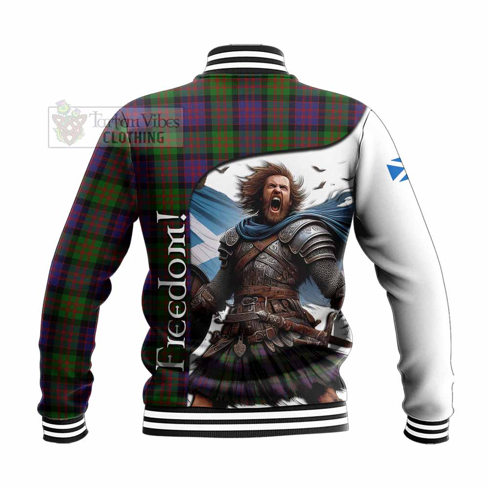 Tartan Vibes Clothing MacDonald (McDonald) Crest Tartan Baseball Jacket Inspired by the Freedom of Scottish Warrior