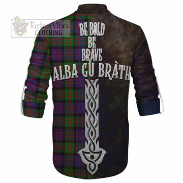 MacDonald (McDonald) Tartan Family Crest Ghillie Kilt Shirt Alba Gu Brath Be Brave Lion Ancient Style - Tartan Vibes Clothing