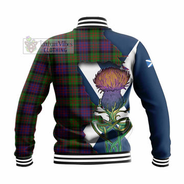 MacDonald (McDonald) Tartan Family Crest Baseball Jacket Scottish Thistle Celtic Inspired - Tartan Vibes Clothing