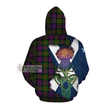 MacDonald (McDonald) Tartan Family Crest Cotton Hoodie Scottish Thistle Celtic Inspired Pullover Hoodie - Tartan Vibes Clothing