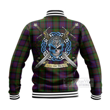 MacDonald (McDonald) Tartan Baseball Jacket with Family Crest Celtic Skull Style