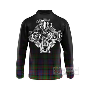 MacDonald (McDonald) Tartan Long Sleeve Polo Shirt Featuring Alba Gu Brath Family Crest Celtic Inspired - Tartan Vibes Clothing