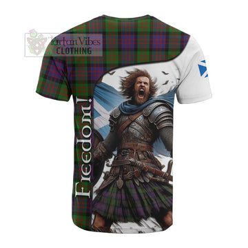 MacDonald (McDonald) Crest Tartan Cotton T-shirt Inspired by the Freedom of Scottish Warrior