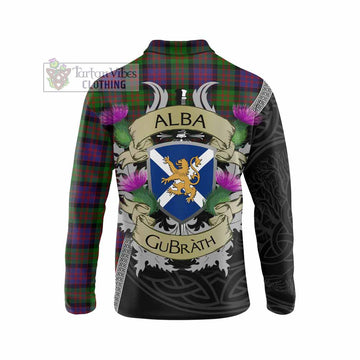 MacDonald (McDonald) Tartan Family Crest Long Sleeve Polo Shirt Lion Rampant Royal Thistle Shield Celtic Inspired - Tartan Vibes Clothing