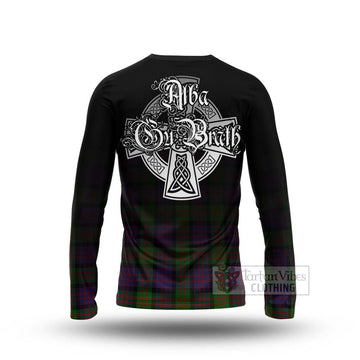 MacDonald (McDonald) Tartan Long Sleeve T-Shirt Featuring Alba Gu Brath Family Crest Celtic Inspired