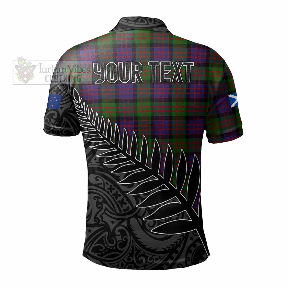 MacDonald (McDonald) Crest Tartan Polo Shirt with New Zealand Silver Fern Half Style