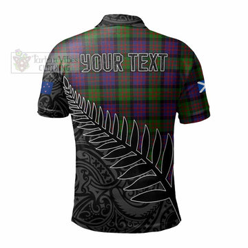 MacDonald (McDonald) Crest Tartan Polo Shirt with New Zealand Silver Fern Half Style