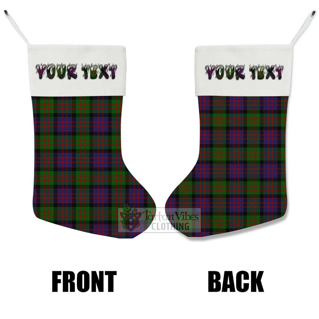 Tartan Vibes Clothing MacDonald (McDonald) Tartan Christmas Stocking with Personalized Text