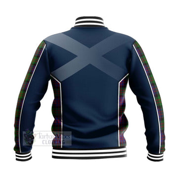 MacDonald (McDonald) Tartan Baseball Jacket with Family Crest and Scottish Thistle Vibes Sport Style