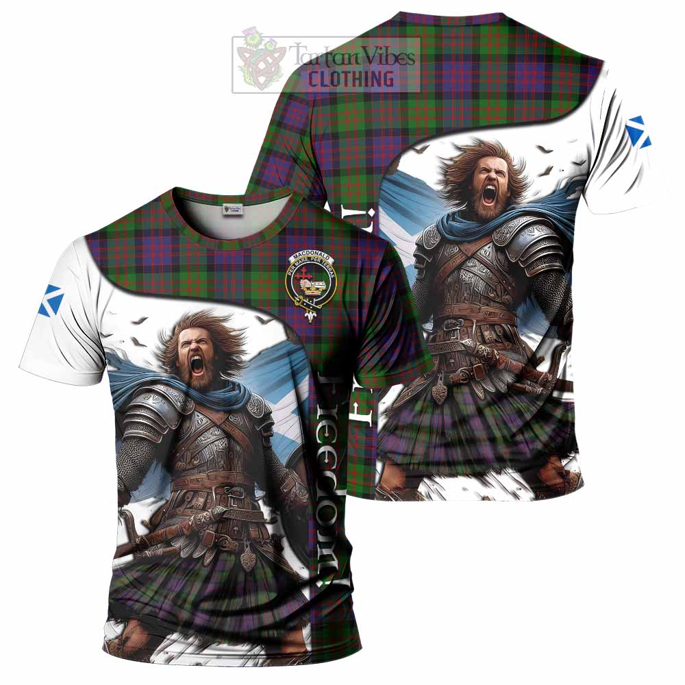 MacDonald (McDonald) Crest Tartan T-Shirt Inspired by the Freedom of Scottish Warrior