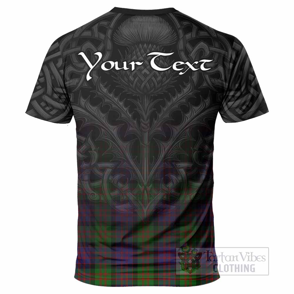 Tartan Vibes Clothing MacDonald (McDonald) Tartan T-Shirt with Family Crest Celtic Thistle Vibes