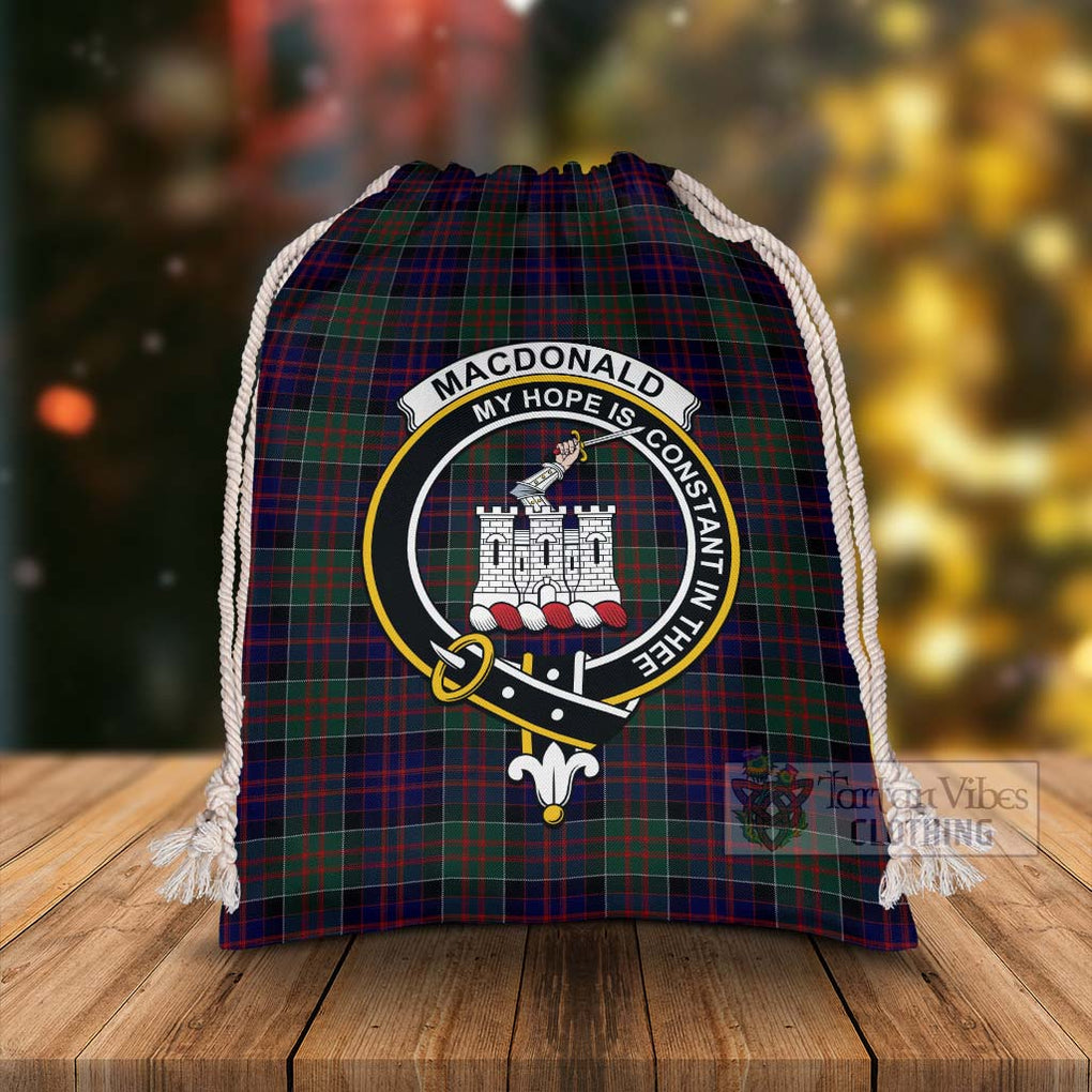 Tartan Vibes Clothing MacDonald (McDonald) of Clanranald Tartan Christmas Santa's Bag with Family Crest