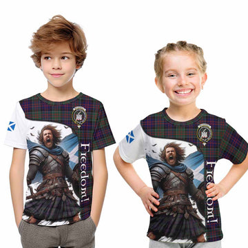 MacDonald (McDonald) of Clanranald Crest Tartan Kid T-Shirt Inspired by the Freedom of Scottish Warrior