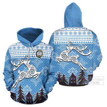 MacDonald (McDonald) of Clanranald Clan Christmas Hoodie Celtic Reindeer Style