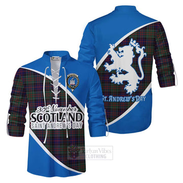 MacDonald (McDonald) of Clanranald Family Crest Tartan Ghillie Kilt Shirt Celebrate Saint Andrew's Day in Style