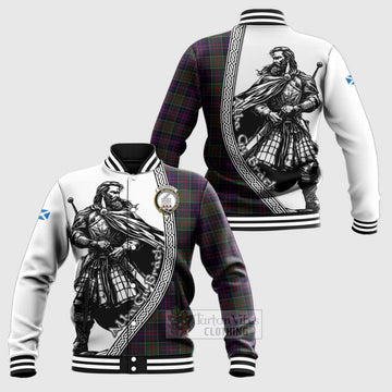 MacDonald (McDonald) of Clanranald Tartan Clan Crest Baseball Jacket with Highlander Warrior Celtic Style