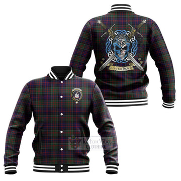 MacDonald (McDonald) of Clanranald Tartan Baseball Jacket with Family Crest Celtic Skull Style