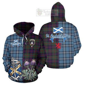 MacDonald (McDonald) of Clanranald Tartan Hoodie Happy St. Andrew's Day Half Tartan Style