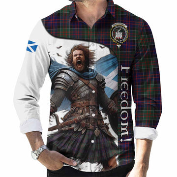 MacDonald (McDonald) of Clanranald Crest Tartan Long Sleeve Button Shirt Inspired by the Freedom of Scottish Warrior