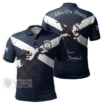 MacDonald (McDonald) of Clanranald Tartan Lion Rampant Polo Shirt Proudly Display Your Heritage with Alba Gu Brath and Clan Name