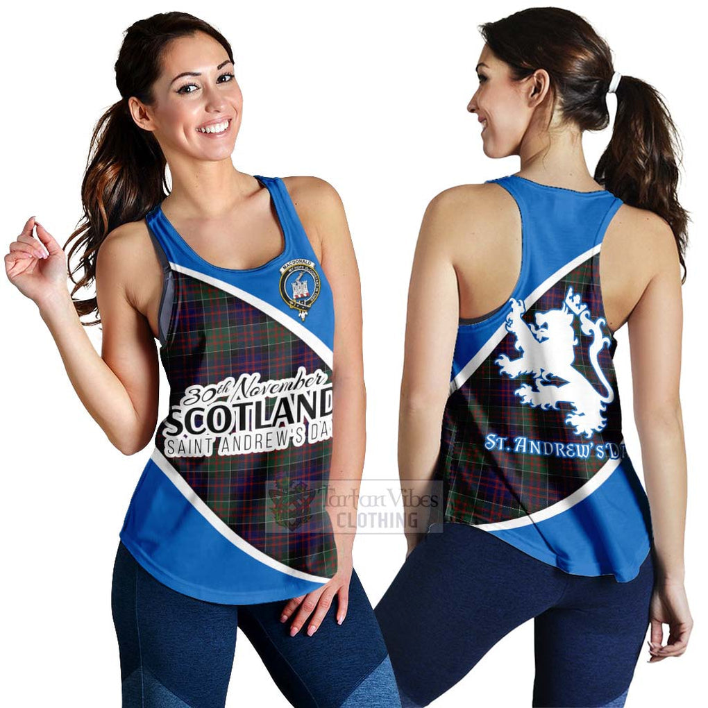 Tartan Vibes Clothing MacDonald (McDonald) of Clanranald Family Crest Tartan Women's Racerback Tanks Celebrate Saint Andrew's Day in Style