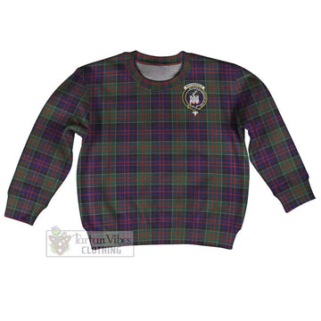 MacDonald (McDonald) of Clanranald Tartan Kid Ugly Sweater with Family Crest