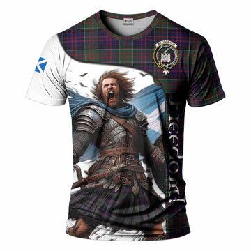 MacDonald (McDonald) of Clanranald Crest Tartan T-Shirt Inspired by the Freedom of Scottish Warrior