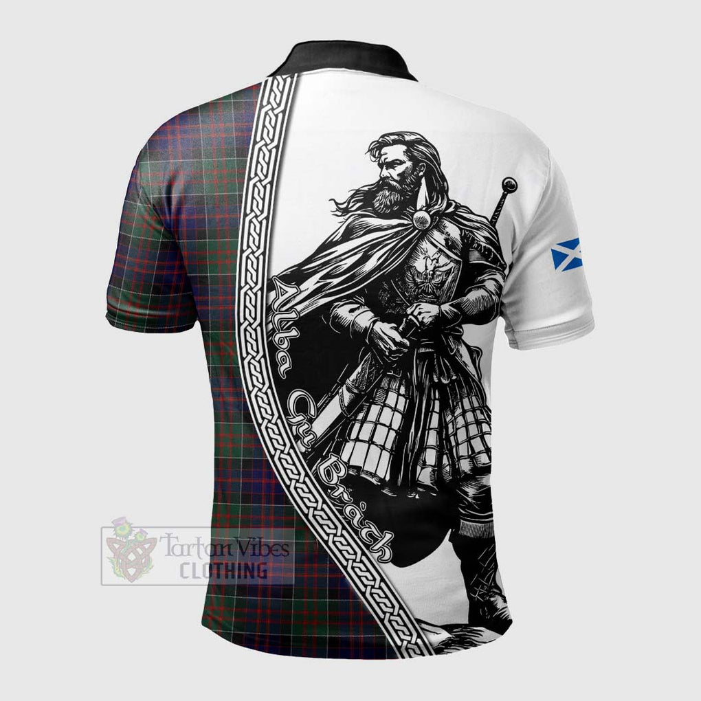 Tartan Vibes Clothing MacDonald (McDonald) of Clanranald Tartan Clan Crest Polo Shirt with Highlander Warrior Celtic Style