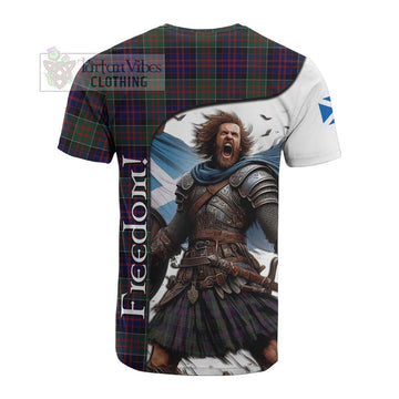 MacDonald (McDonald) of Clanranald Crest Tartan Cotton T-shirt Inspired by the Freedom of Scottish Warrior