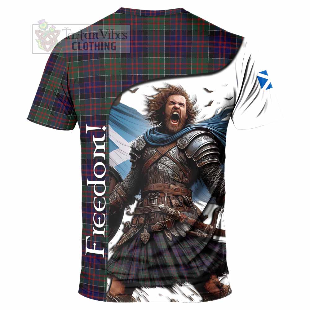 MacDonald (McDonald) of Clanranald Crest Tartan T-Shirt Inspired by the Freedom of Scottish Warrior