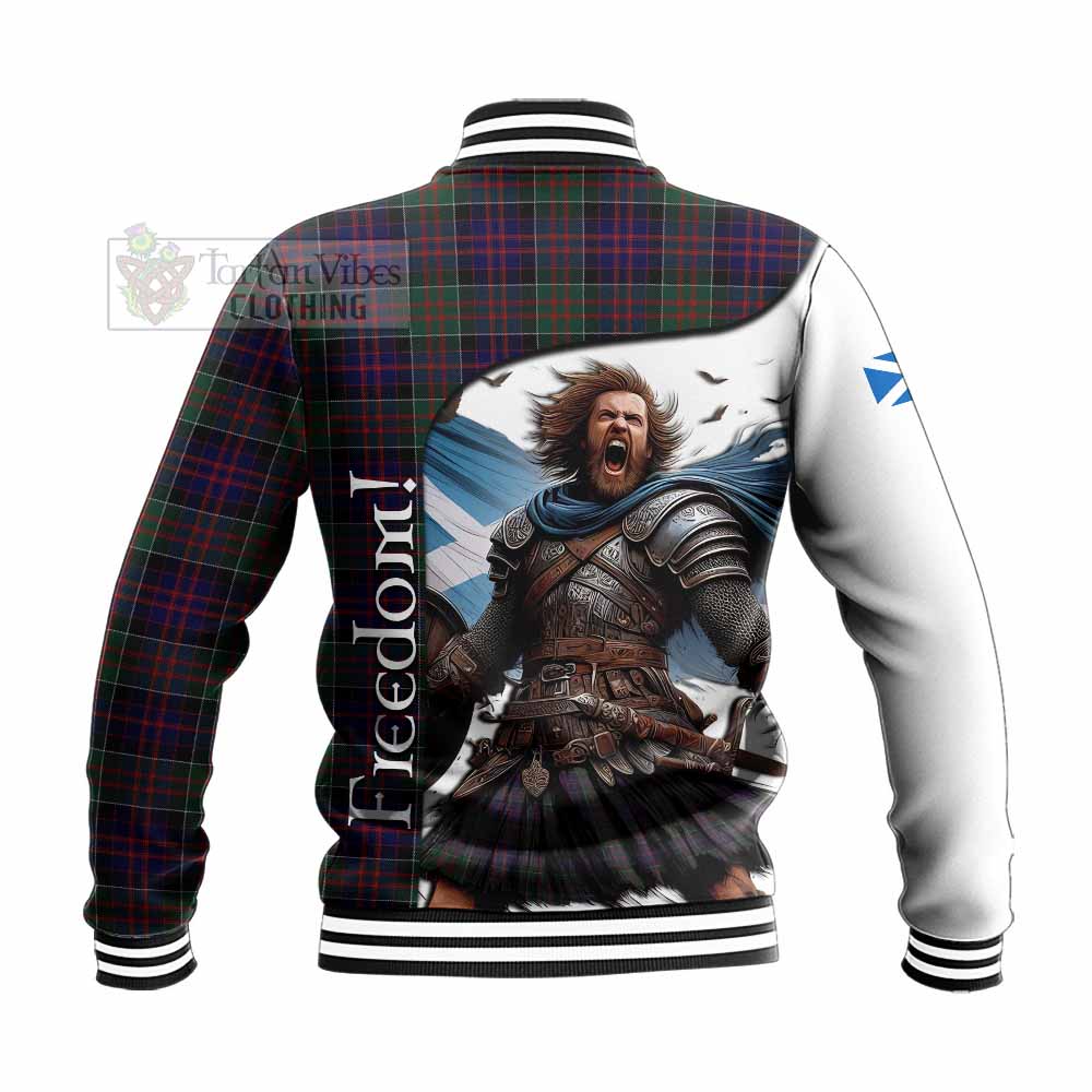 Tartan Vibes Clothing MacDonald (McDonald) of Clanranald Crest Tartan Baseball Jacket Inspired by the Freedom of Scottish Warrior