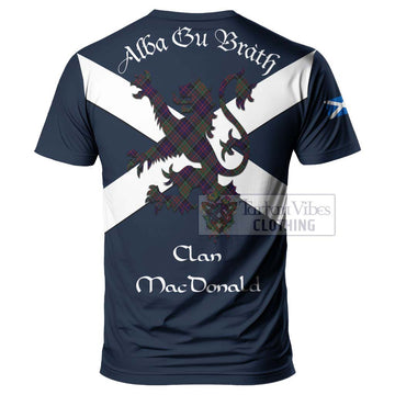 MacDonald (McDonald) of Clanranald Tartan Lion Rampant T-Shirt Proudly Display Your Heritage with Alba Gu Brath and Clan Name