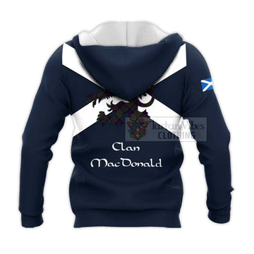 MacDonald (McDonald) of Clanranald Tartan Lion Rampant Knitted Hoodie Proudly Display Your Heritage with Alba Gu Brath and Clan Name